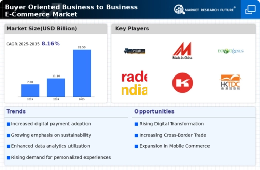 Buyer Oriented Business to Business E Commerce Market Infographic
