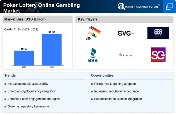 Poker Lottery Online Gambling Market Infographic