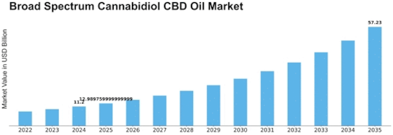 Broad Spectrum Cannabidiol CBD Oil Market Size