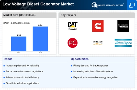 Low Voltage Diesel Generator Market Infographic