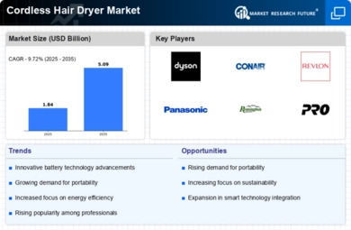 Cordless Hair Dryer Market Infographic