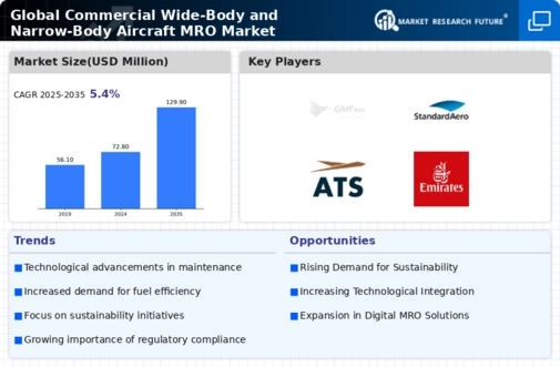 Commercial Wide Body Narrow Body Aircraft MRO Market Infographic Commercial Wide Body Narrow Body Aircraft MRO Market Infographic