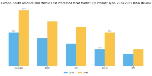 Europe South America Middle East Processed Meat Market Segment Image 0