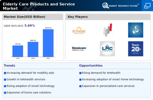 Elderly Care Products Service Market Infographic