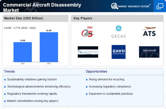 Commercial Aircraft Disassembly Market Infographic