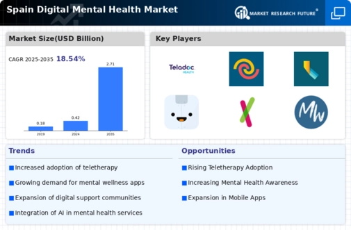 Spain Digital Mental Health Market Infographic