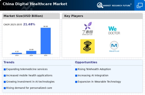 China Digital Healthcare Market Research Report — Forecast till 2034 Infographic