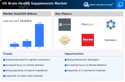 US Brain Health Supplements Market Infographic