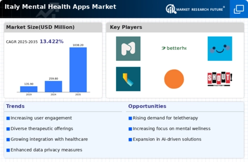 Italy Mental Health Apps Market Infographic