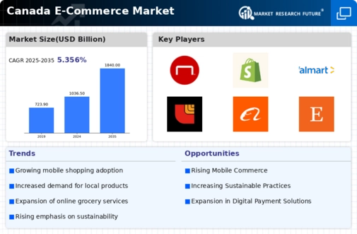 Canada E Commerce Market Infographic