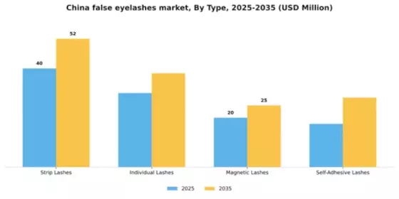China False Eyelashes Market Segment Image 3