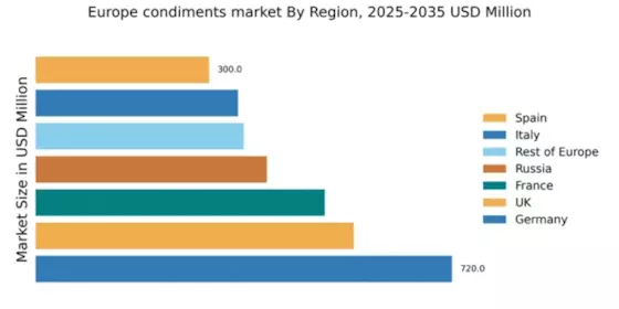 Europe Condiments Market Regional Image