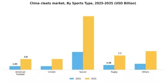 China Cleats Market Segment Image 2