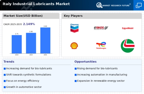 Italy Industrial Lubricants Market Infographic