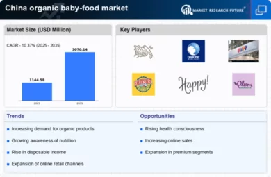 China Organic Baby Food Market Infographic