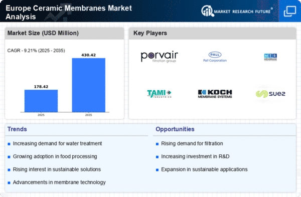 Europe Ceramic Membranes Market Infographic