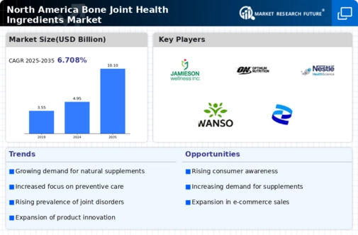 North America Bone Joint Health Ingredients Market Infographic