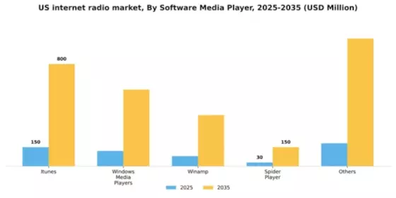 US Internet Radio Market Segment Image 3