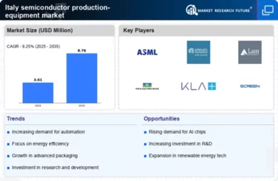 Italy Semiconductor Production Equipment Market Infographic