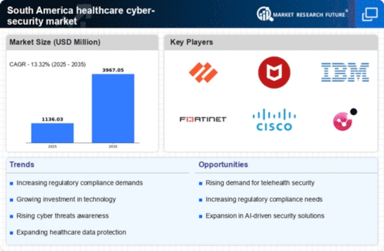 South America Healthcare Cyber Security Market Infographic