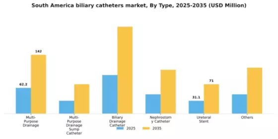South America Biliary Catheters Market Segment Image 2