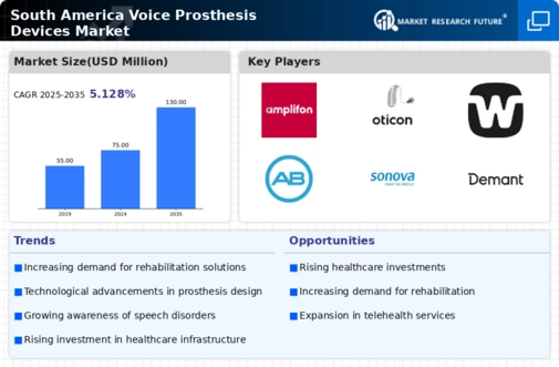 South America Voice Prosthesis Devices Market Infographic