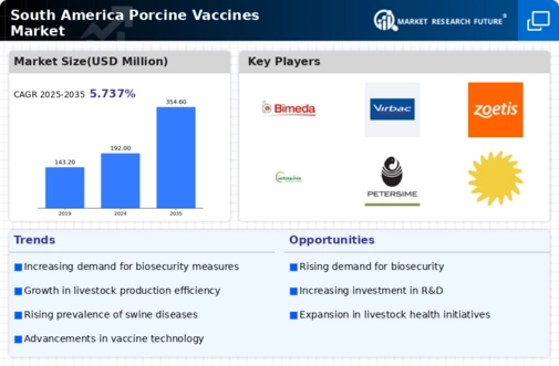 South America Porcine Vaccines Market Infographic