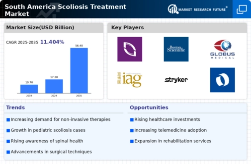 South America Scoliosis Treatment Market Infographic