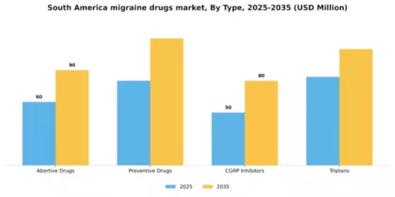 South America Migraine Drugs Market Segment Image 3