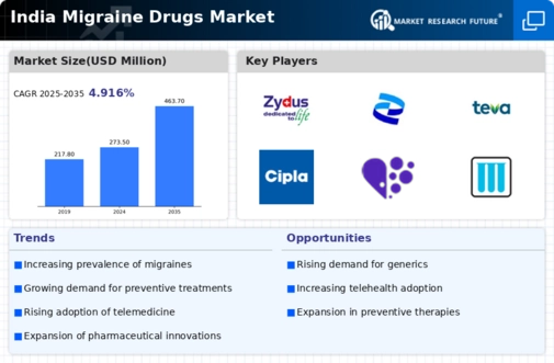 India Migraine Drugs Market Infographic