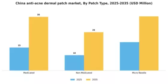 China Anti Acne Dermal Patch Market Segment Image 3
