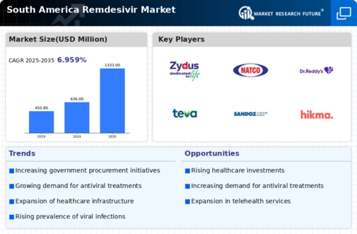 South America Remdesivir Market Infographic
