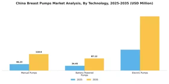 China Breast Pumps Market Segment Image 2
