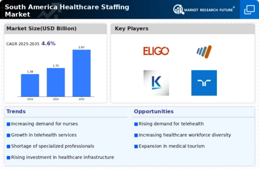 South America Healthcare Staffing Market Infographic