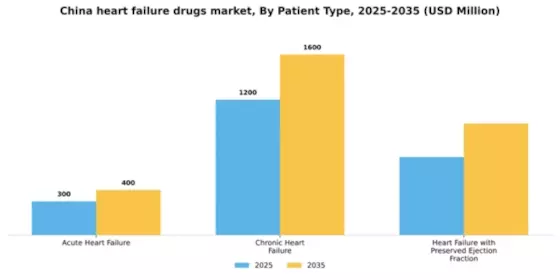 China Heart Failure Drugs Market Segment Image 3