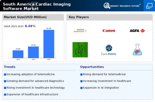 South America Cardiac Imaging Software Market Infographic