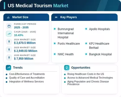 US Medical Tourism Market Infographic