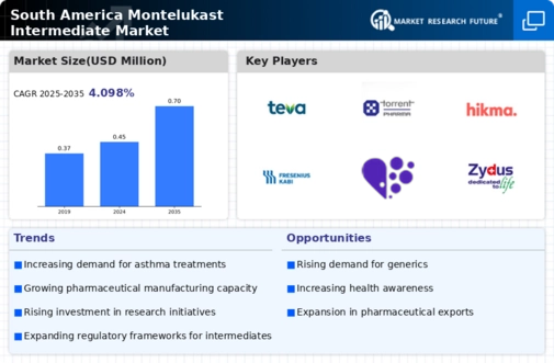 South America Montelukast Intermediate Market Research Report — Global Forecast till 2035 Infographic