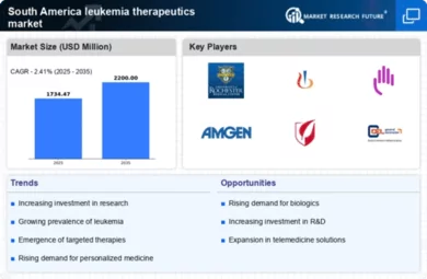 South America Leukemia Therapeutics Market Infographic