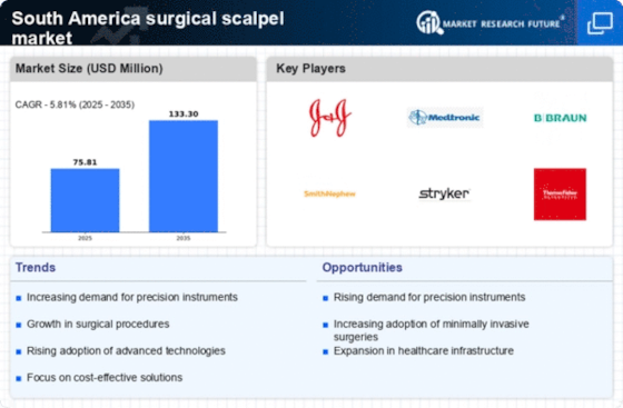 South America Surgical Scalpel Market Infographic