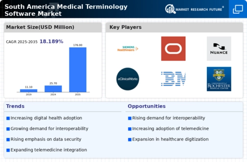 South America Medical Terminology Software Market Infographic