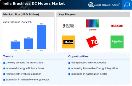 India Brushless DC Motors Market Infographic