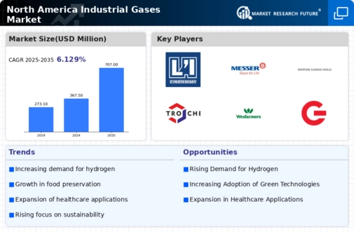 North America Industrial Gases Market Infographic