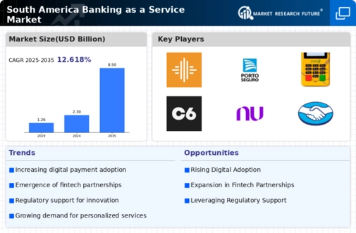 South America Banking as a Service Market Infographic