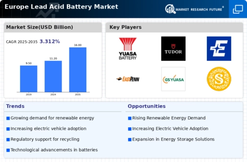 Europe Lead Acid Battery Market Infographic