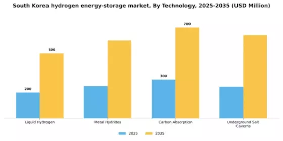 South Korea Hydrogen Energy Storage Market Segment Image 1