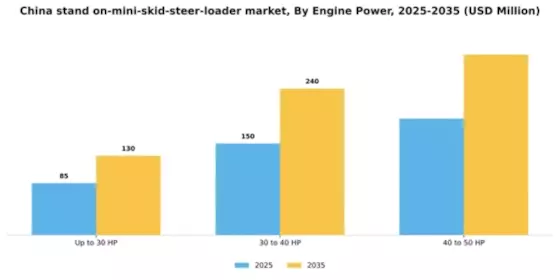 China Stand On Mini Skid Steer Loader Market Segment Image 1