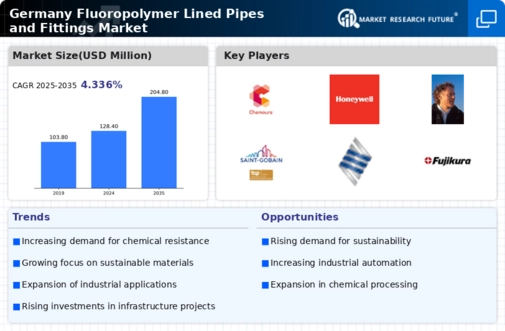 Germany Fluoropolymer Lined Pipes Fittings Market Infographic