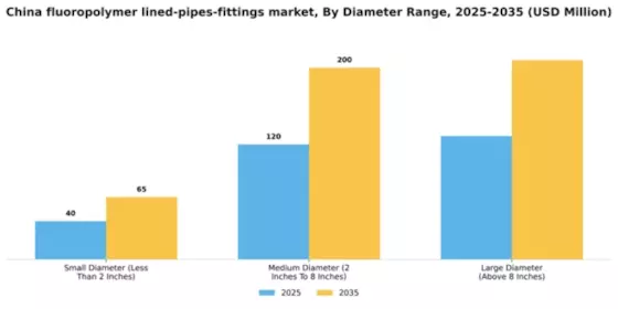 China Fluoropolymer Lined Pipes Fittings Market Segment Image 1