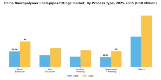 China Fluoropolymer Lined Pipes Fittings Market Segment Image 4